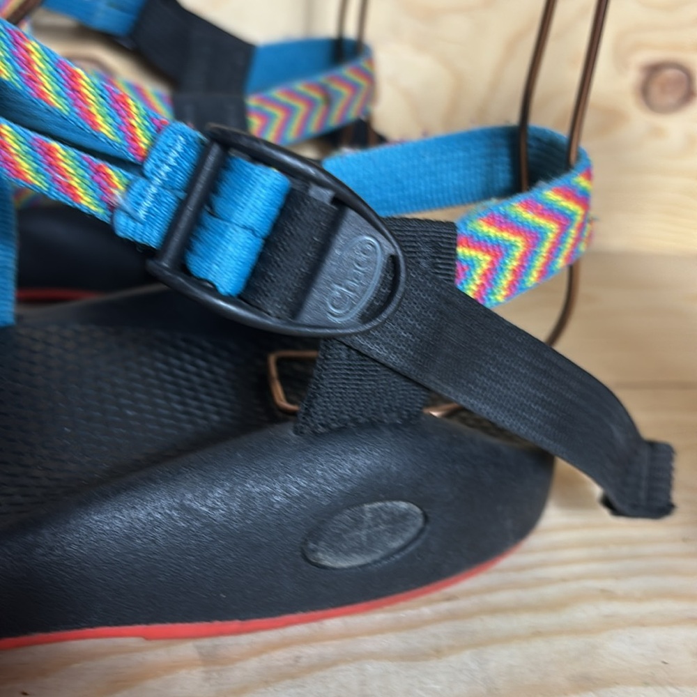 Chaco rainbow Colorful Strappy Sandals size‎ 12 - Picture 5 of 11